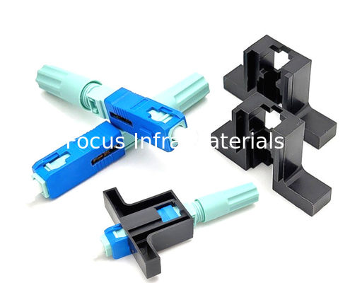 SC UPC 58MM FTTH Fiber Optic Fast Connectors Single Mode 30N